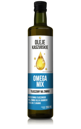 Olej OMEGA MIX niebieski - mix oleju tłoczonego na zimno