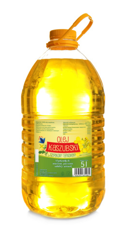 Olej kaszubski rzepakowy rafinowany 5L